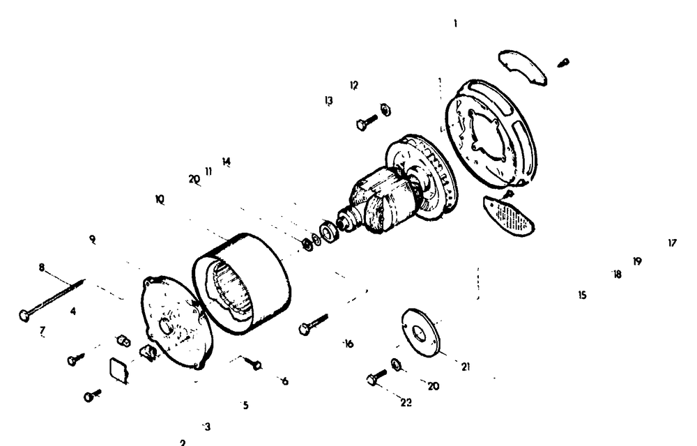 Stator Assembly Diagram and Parts List for 8924-0-4W113  Briggs and Stratton Generator